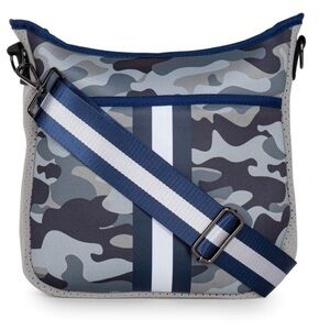 Haute Shore Camo NWT Neoprene Blake Refresh Top Zip Bag PLUS 2 Crossbody Straps